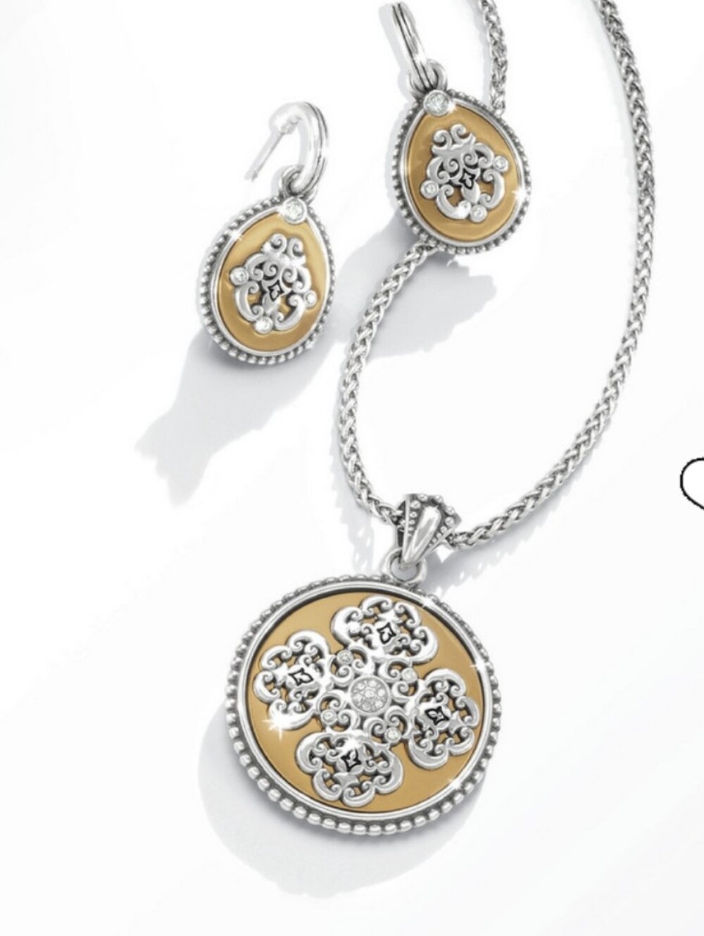 $108 Rare! Brighton "BELEZA" Convertible  Pendant w Victorian Inspired Details!